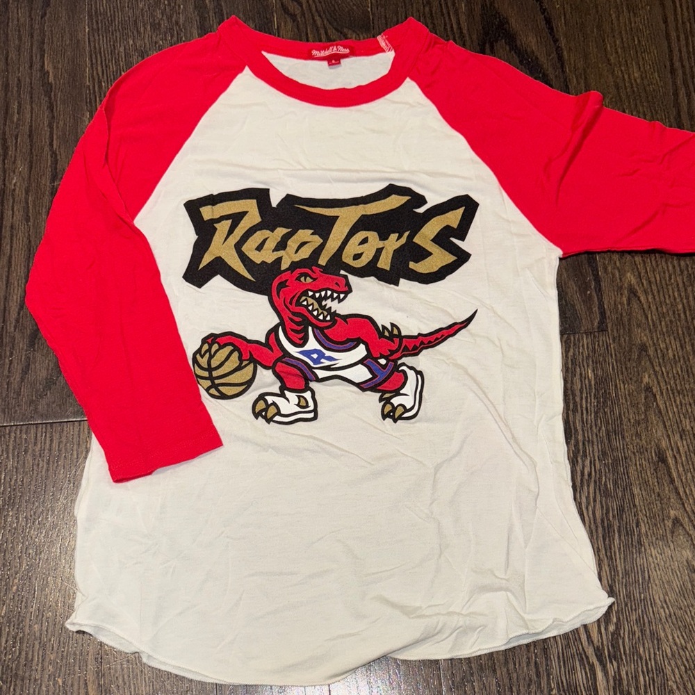 Mitchell& Ness Men’s Raptors Shirt - Red & White